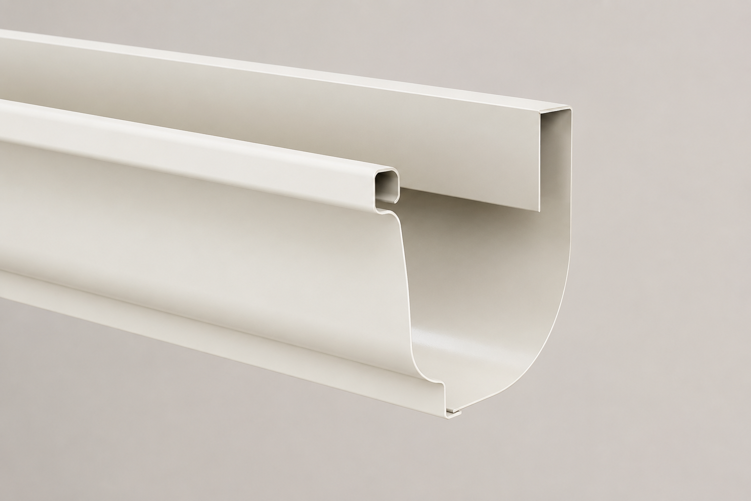 Perfil de canalón de aluminio lacado